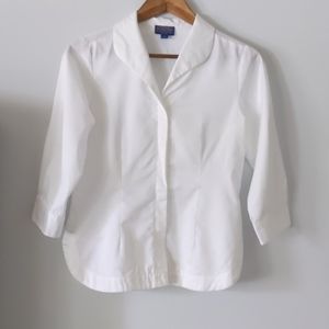 Pendleton White Button up Blouse